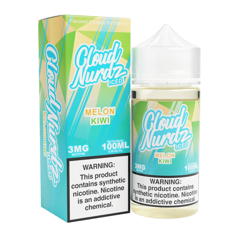 CLOUD NURDZ 100ML ICED MELON KIWI 6MG