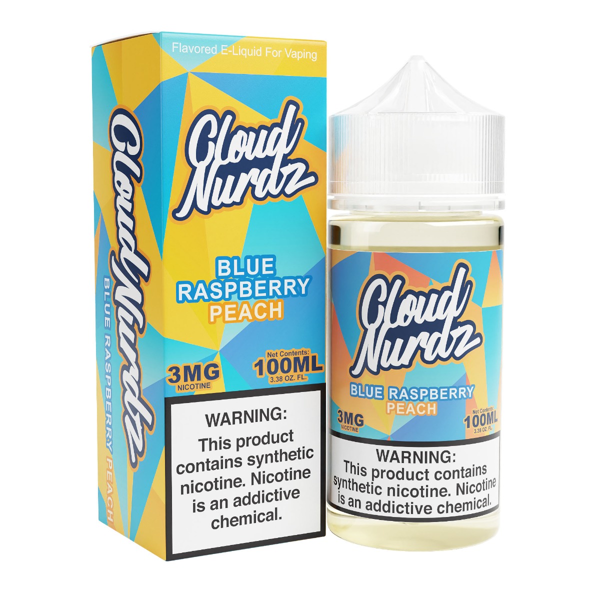 CLOUD NURDZ 100ML BLUE RASPBERRY PEACH 6MG