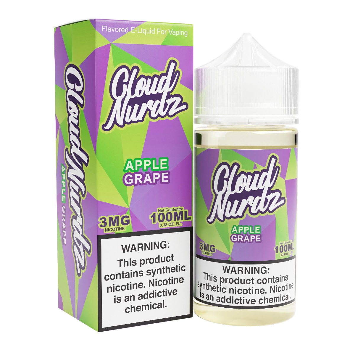 CLOUD NURDZ 100ML APPLE GRAPE 3MG