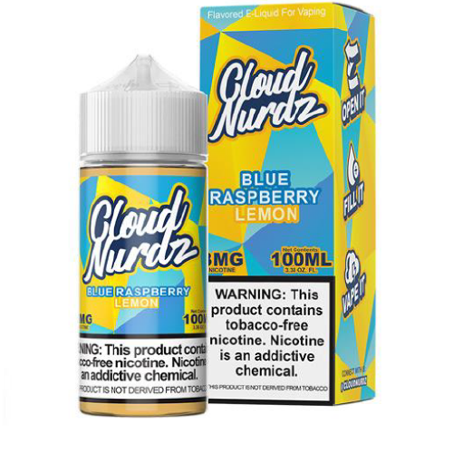 CLOUD NURDZ 100ML BLUE RASPBERRY LEMON 6MG