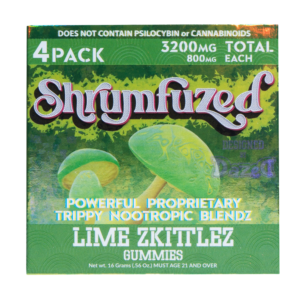 SHRUMFUZED 4PK LIME ZKITTLEZ 10C