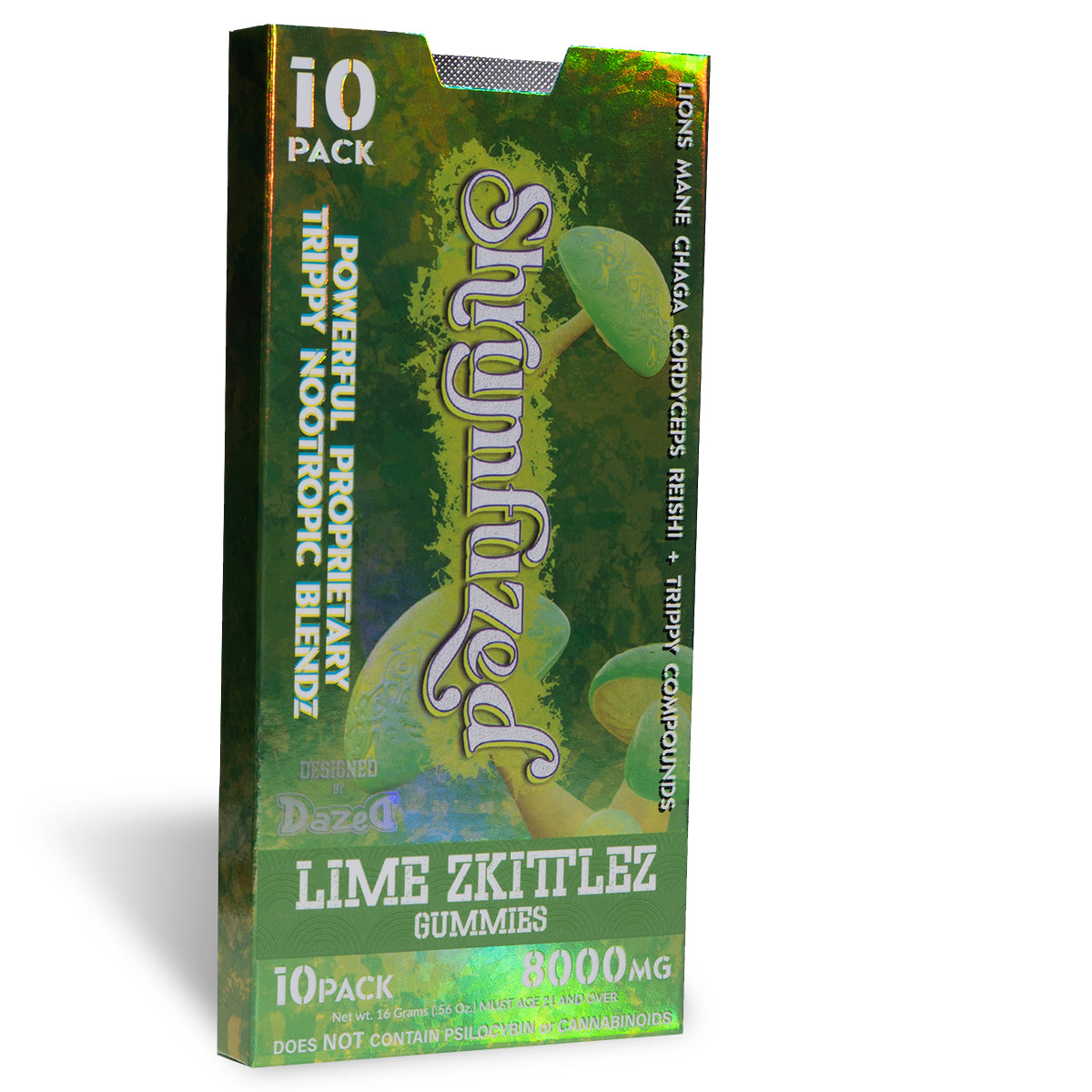 SHRUMFUZED 10PK LIME ZKITTLES 5C