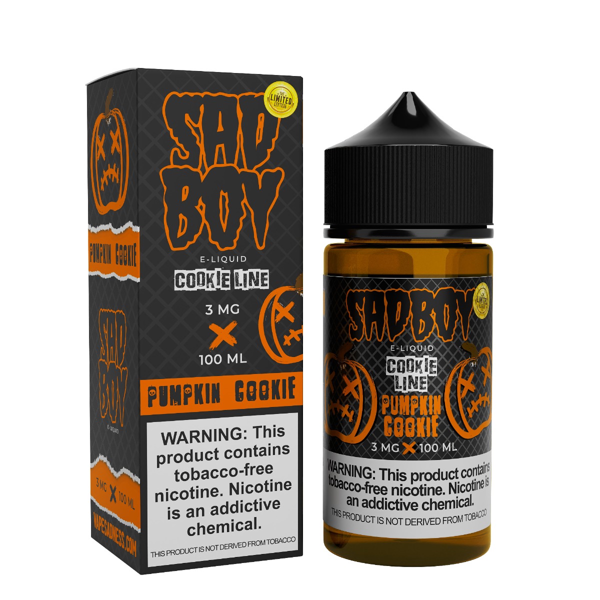 SADBOY 100ML COOKIE LINE PUMPKIN COOKIE 6MG