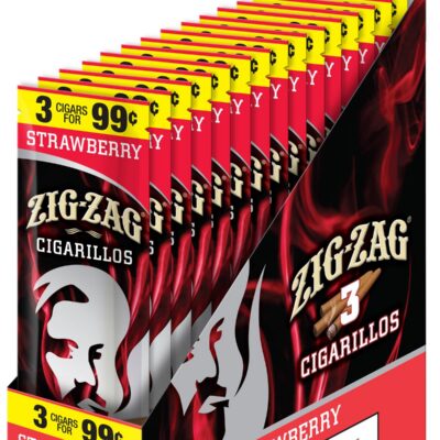 ZIG ZAG 3F99 STRAWBERRY 3PK 15CT