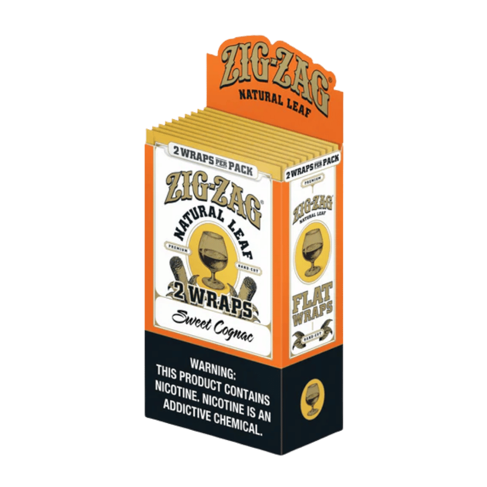 ZIG ZAG WRAPS 2PK SWE COGNAC 10C