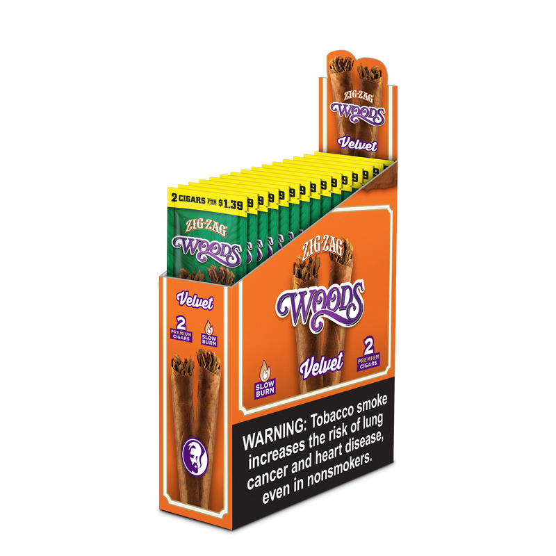 ZIG ZAG $1.39 WOOD VELVET 2PK 15