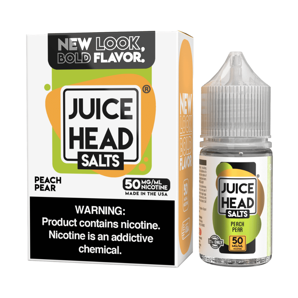 JUICE HEAD 30ML SALTS PEACH PEAR 50MG