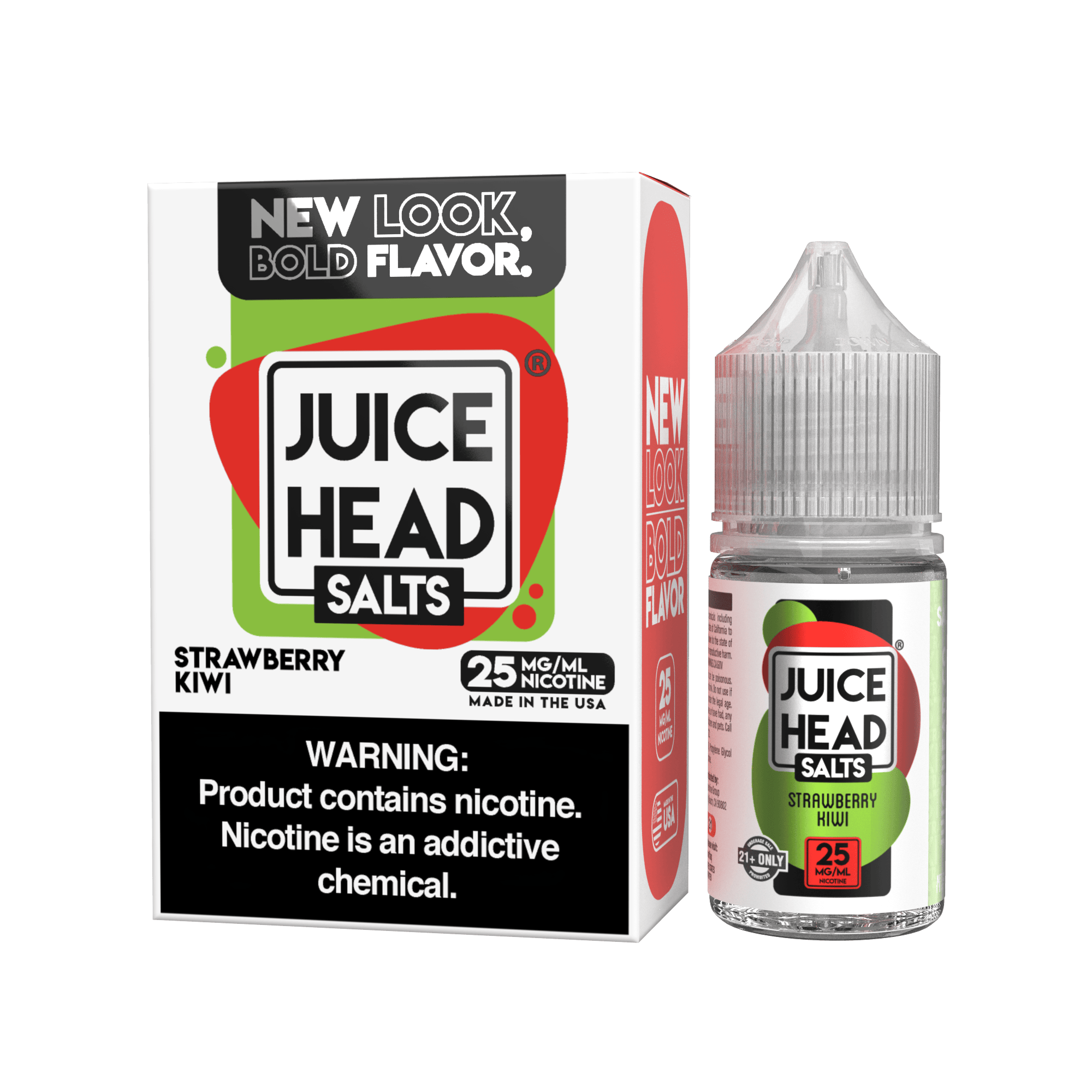 JUICE HEAD 30ML SALTS STRAWBERRY KIWI 25MG