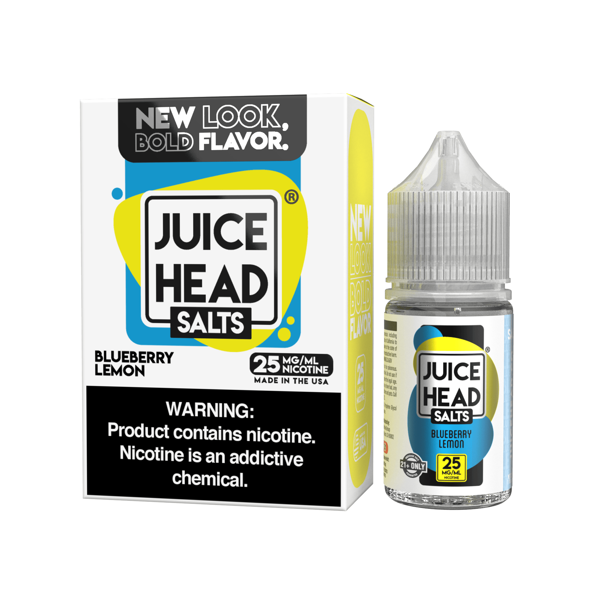 JUICE HEAD 30ML SALTS BLUEBERRY LEMON 25MG