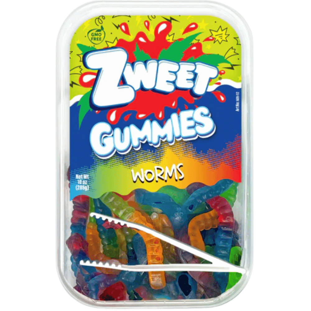 ZWEET GUMMY WORMS 10OZ