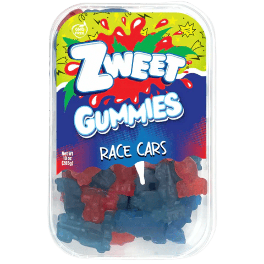 ZWEET GUMMY RACE CARS 10OZ