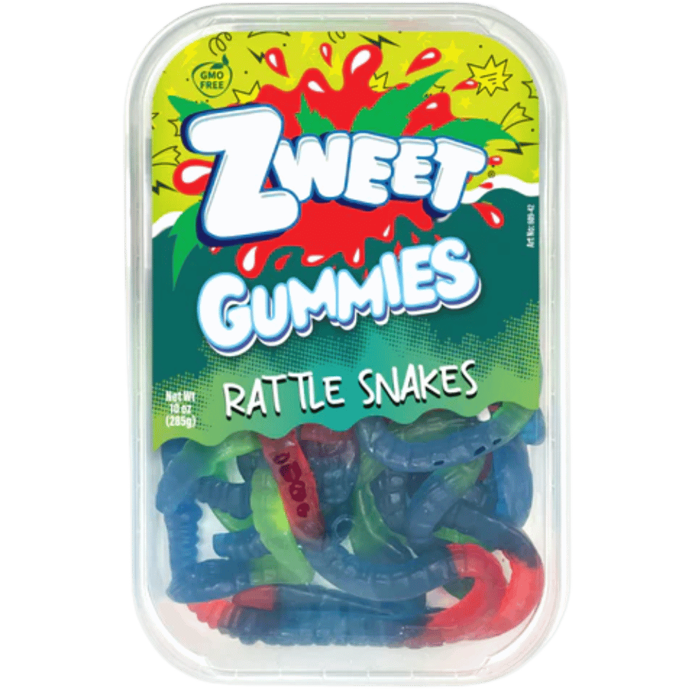 ZWEET GUMMY RATTLE SNAKES 10OZ