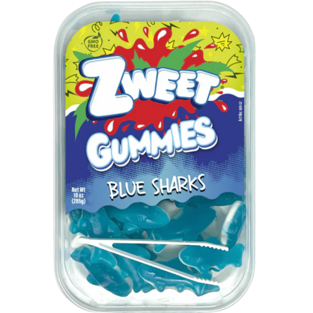 ZWEET GUMMY BLUE SHARKS 10OZ
