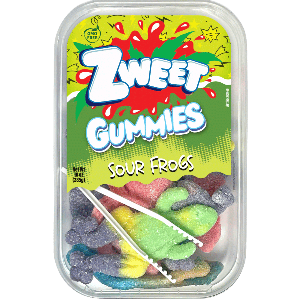 ZWEET GUMMY SOUR FROGS 10OZ
