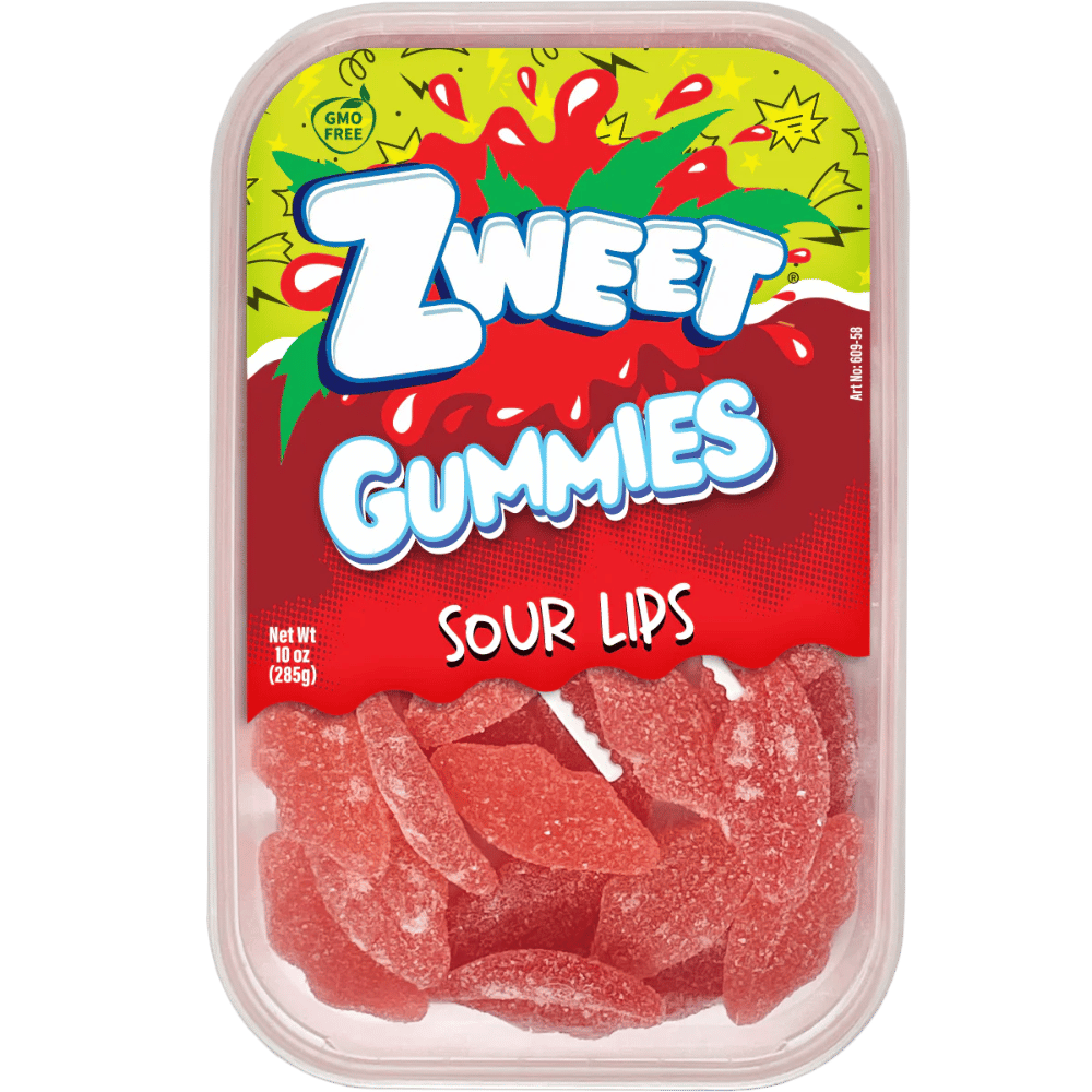 ZWEET GUMMY SOUR LIPS 10OZ