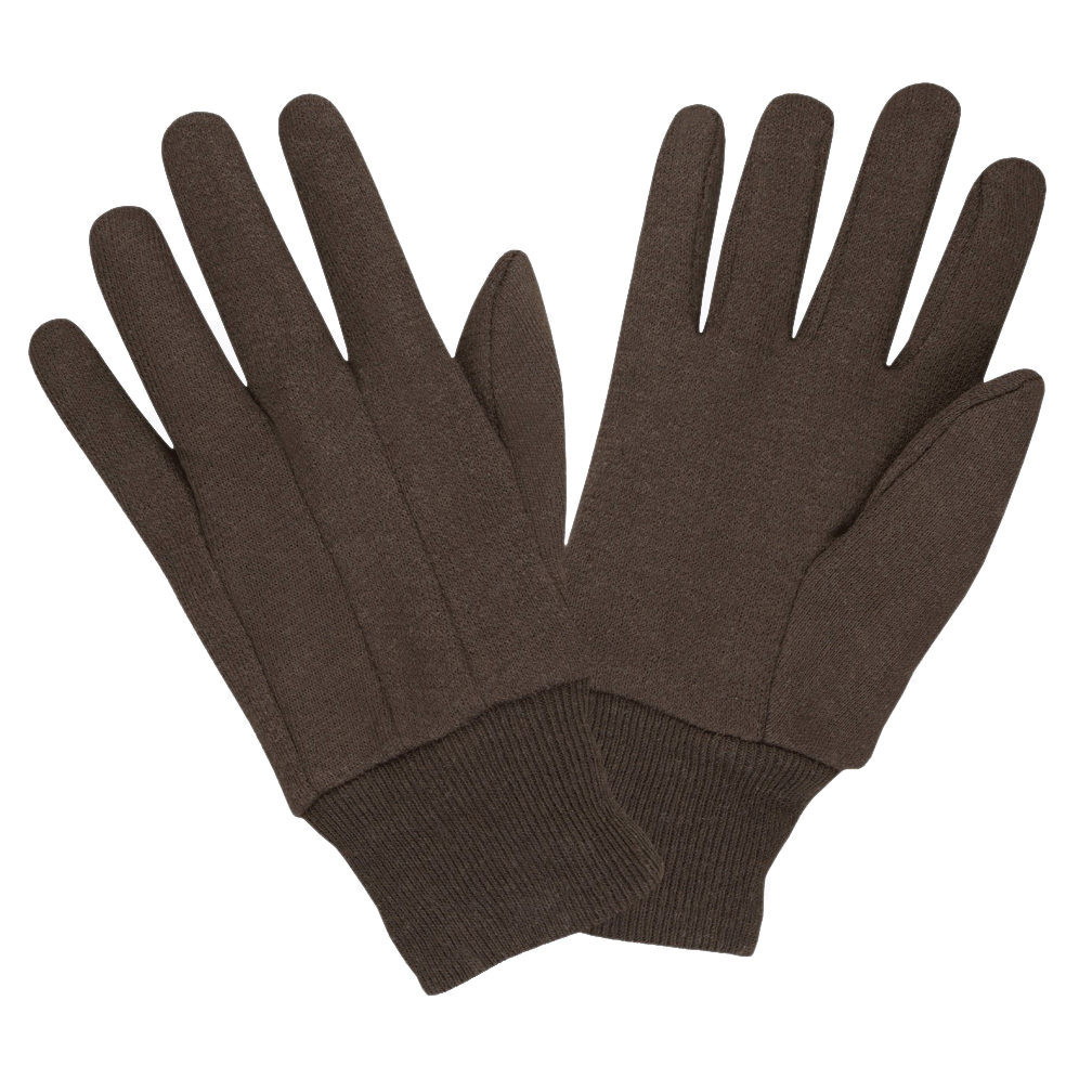 GLOVES JERSEY BROWN DOTED