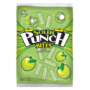 SOUR PUNCH PEG BITE APPLE 5OZ