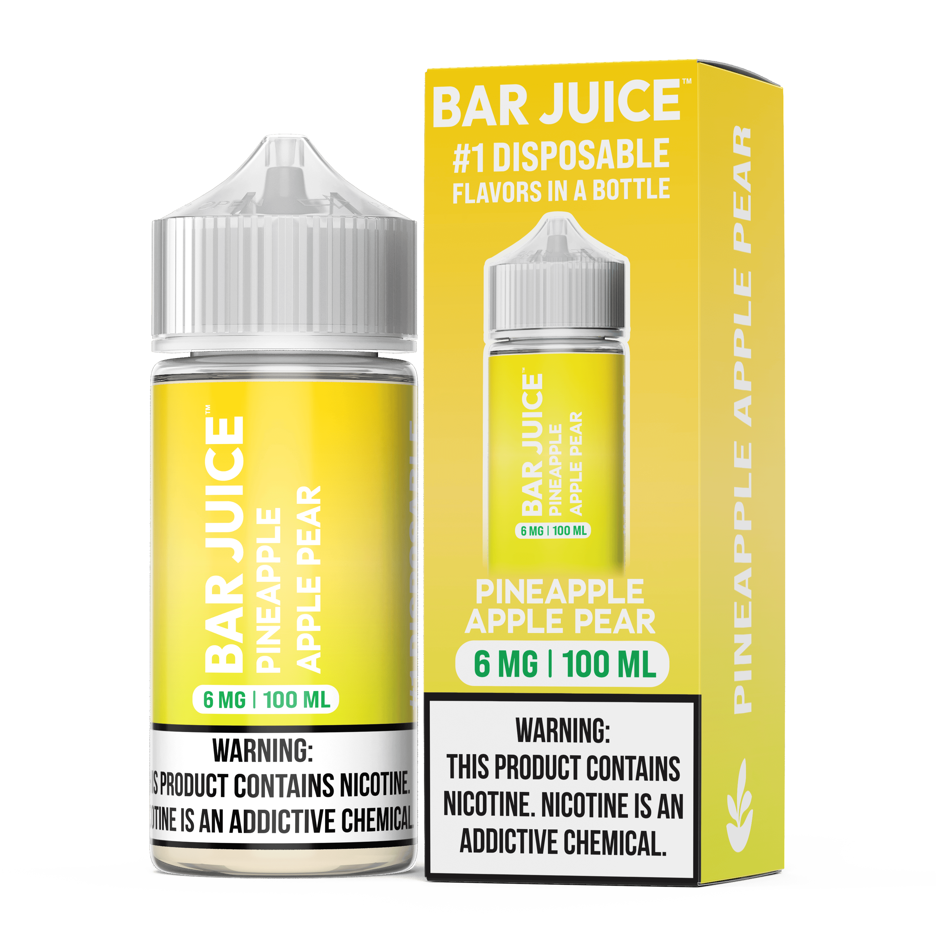 BAR JUICE 100ML PINEAPPLE APPLE PEAR 6MG