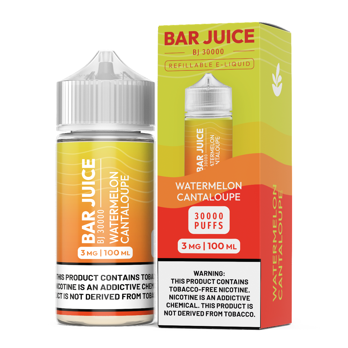 BAR JUICE 100ML WATERMELON CANTALOUPE 3MG
