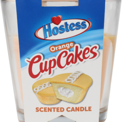 CANDLE 3OZ HOSTESS ORANGE CUPCAK