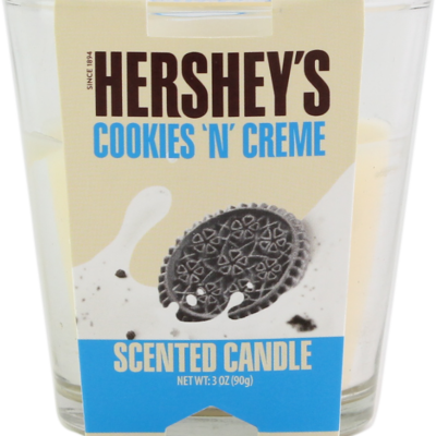 CANDLE 3OZ HERSHEY COOKIE CREAM