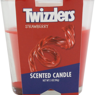 CANDLE 3OZ TWIZZLERS STRAWBERRY