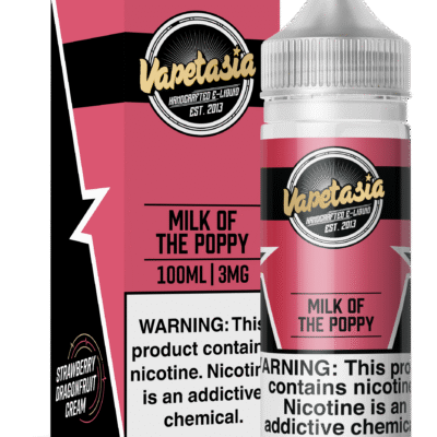 VAPETASIA 100ML MILK POPPY 6MG