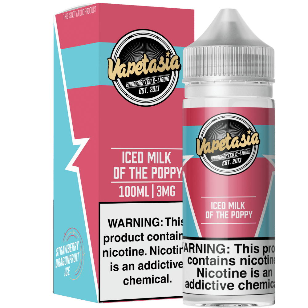 VAPETASIA 100ML ICED MLK POP 6MG