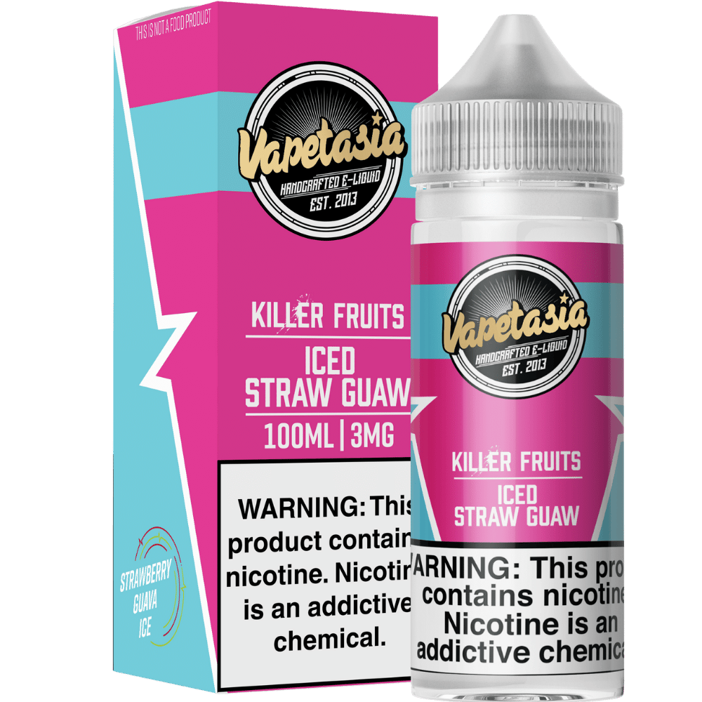 VAPETASIA 100ML ICED ST GUAW 6MG