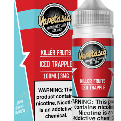 VAPETASIA 100ML ICED TRAPPLE 3MG