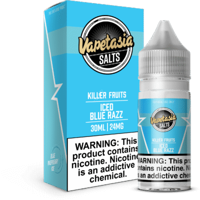 VAPETASIA 30ML ICED BL RAZZ 48MG
