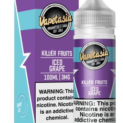 VAPETASIA 100ML ICED GRAPE 3MG