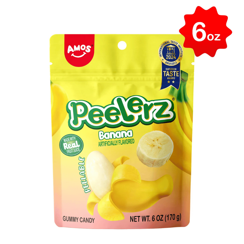 AMOS PEELERZ GUMMY CANDY BANANA