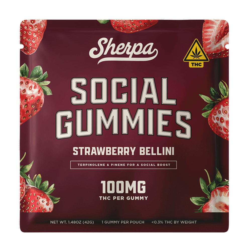 SHERPA GUMMY 100MG 1PK STRAW 30C