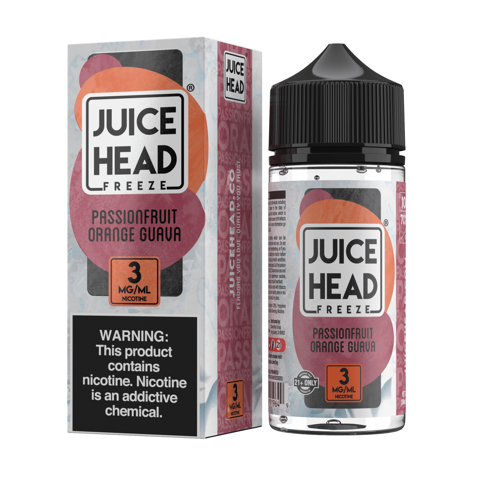 JUICE HEAD 100ML FREEZE PASSIONFRUIT ORANGE GUAVA 3MG