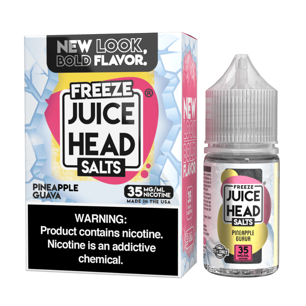 JUICE HEAD 30ML SALTS ZTN FREEZE PINEAPPLE GUAVA 35MG