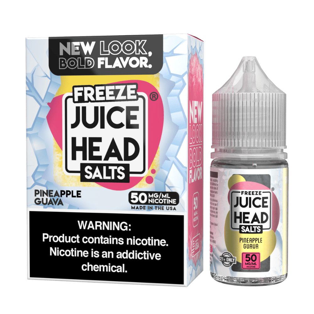 JUICE HEAD 30ML SALTS ZTN FREEZE PINEAPPLE GUAVA 50MG