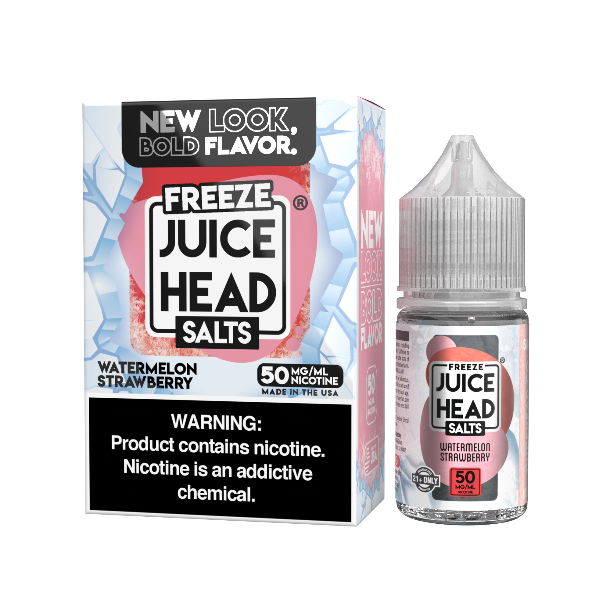 JUICE HEAD 30ML SALTS FREEZE WATERMELON STRAWBERRY 50MG