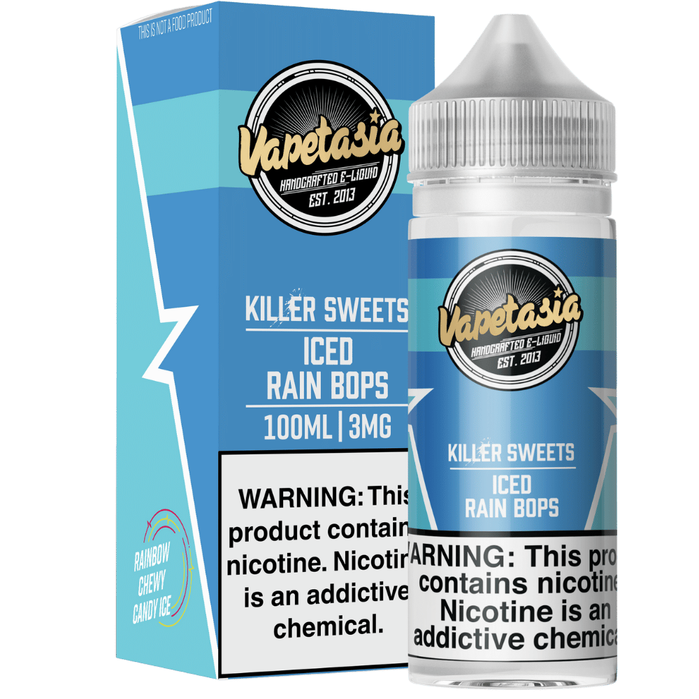 VAPETASIA 100ML ICED RA BOPS 3MG