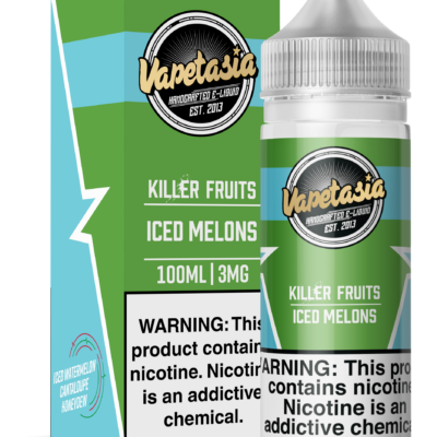 VAPETASIA 100ML ICED MELONS 3MG