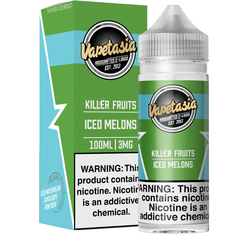 VAPETASIA 100ML ICED MELONS 6MG