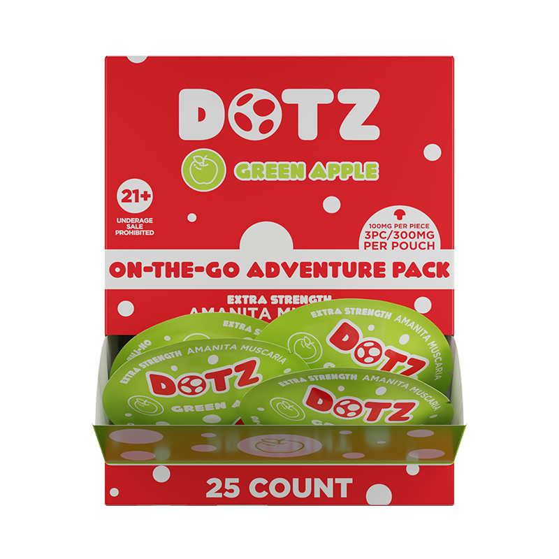 DOTZ GUMMY POUCH GREEN APPLE 1CT