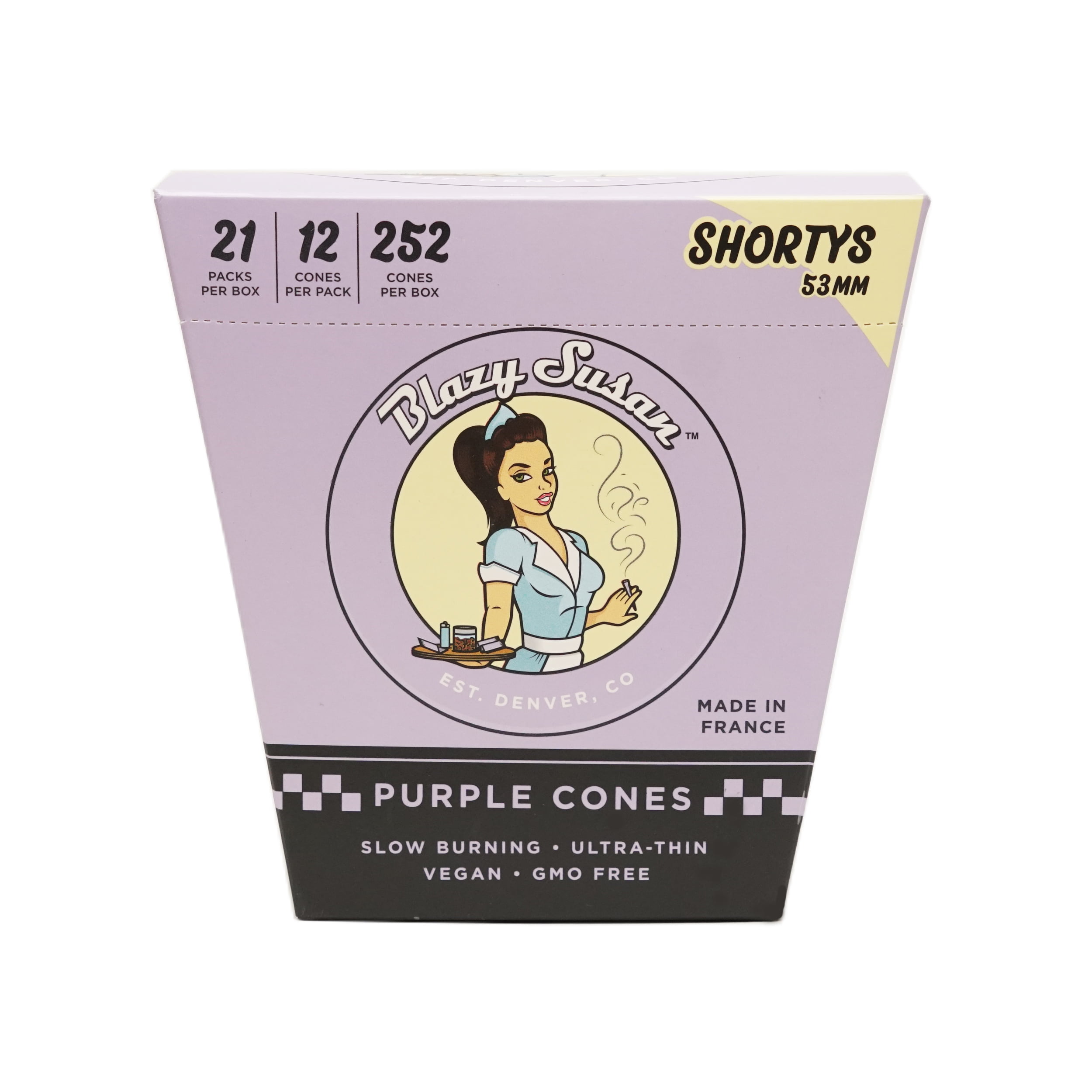 BLAZY SUSAN PURPLE 53MM 12PK 21C