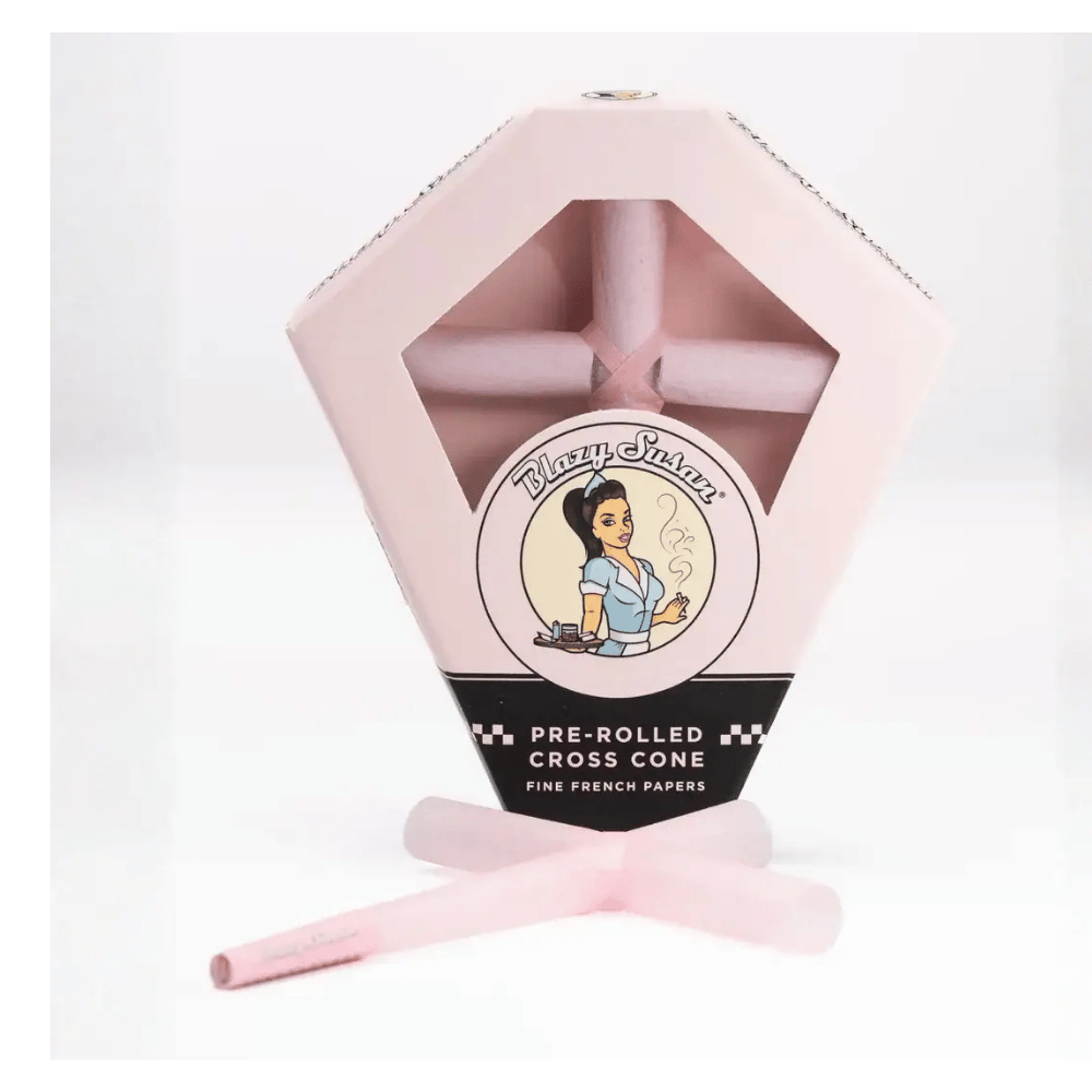 BLAZY SUSAN PINK CROSS CONE 8CT