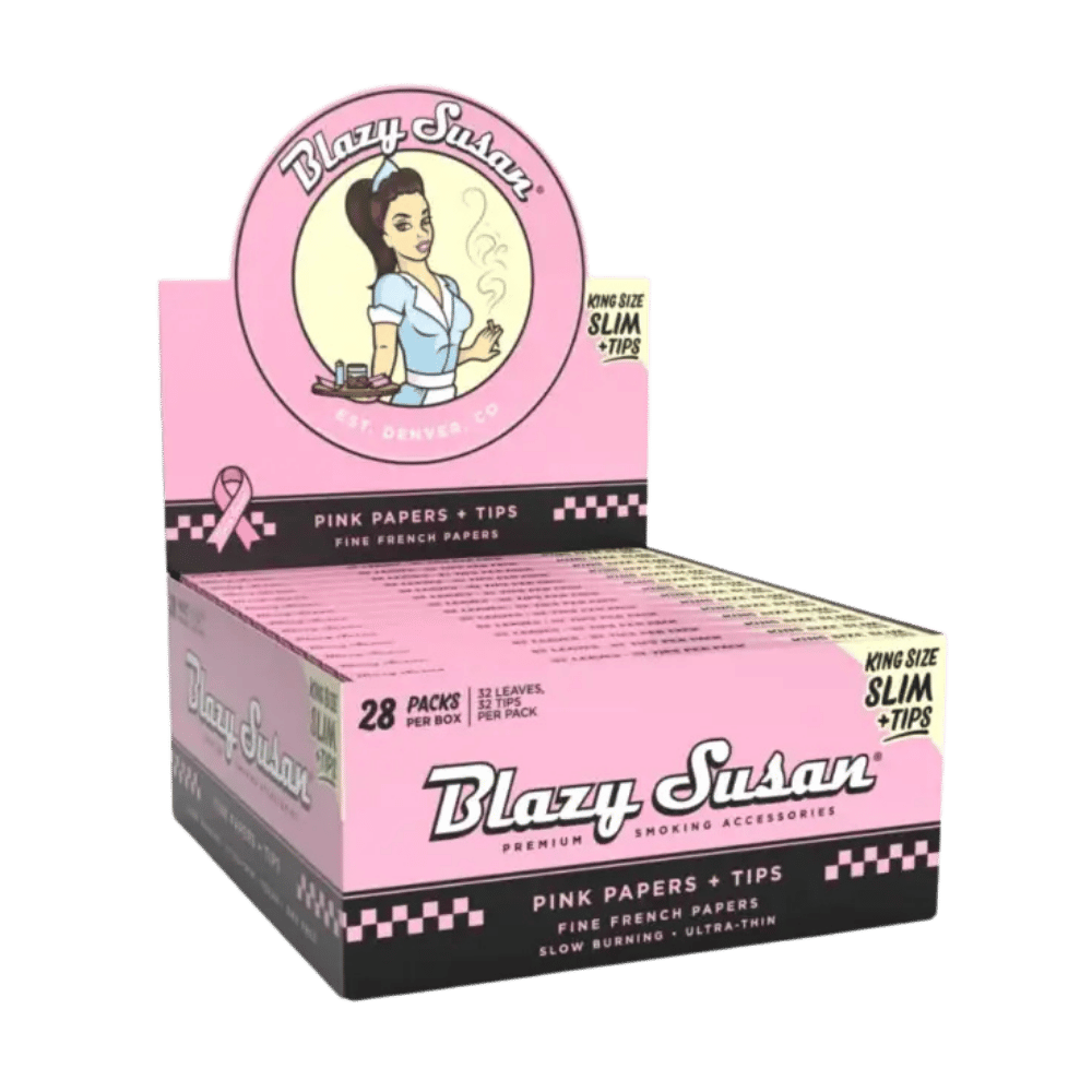 BLAZY SUSAN PINK PAP/TIP KS 28CT