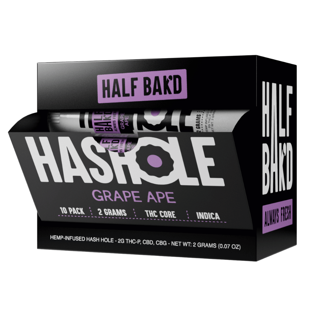 HALF BAKD HASH BLK 2G GRAPE 10CT