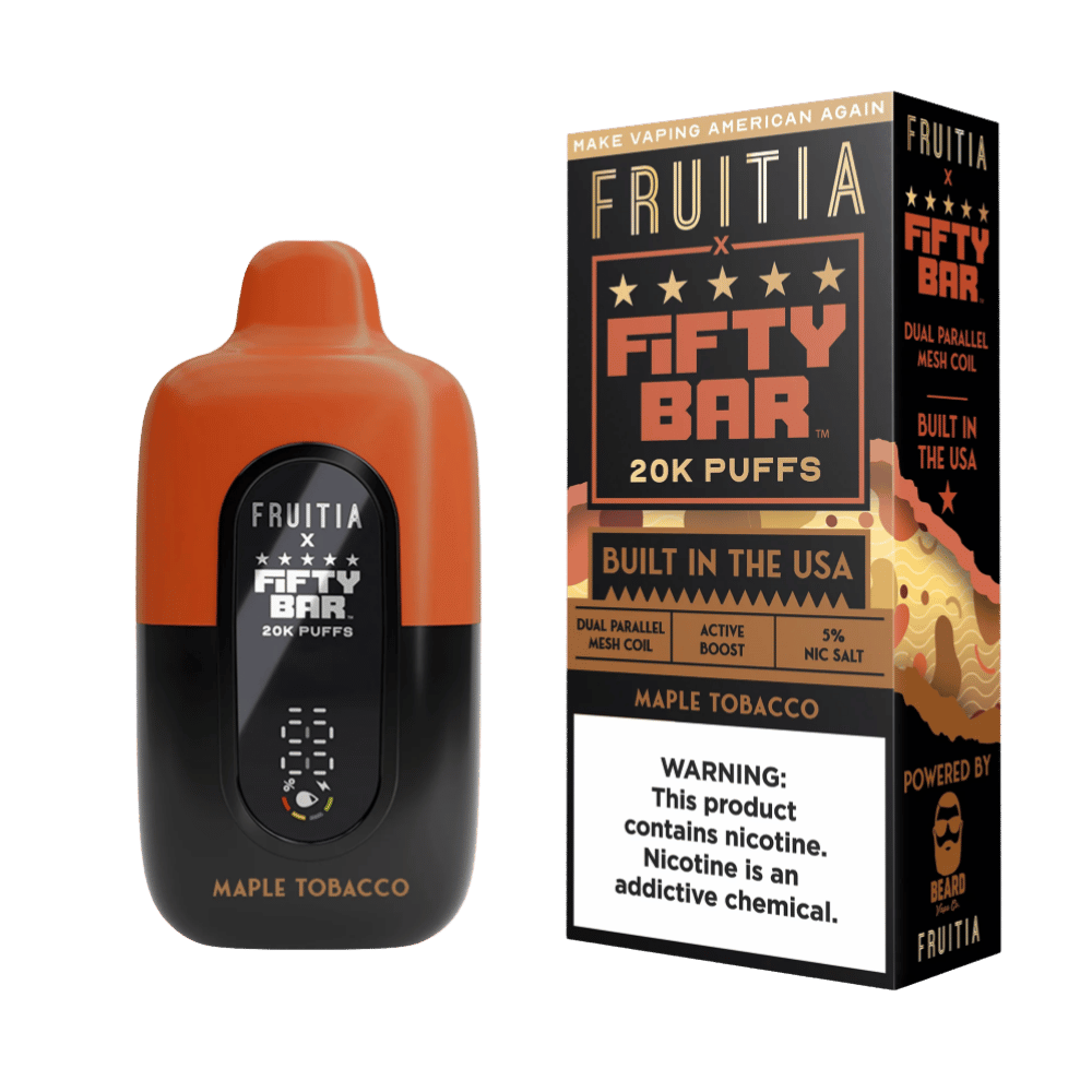 FIFTY BAR FRUI MAPLE TOBACCO 5CT