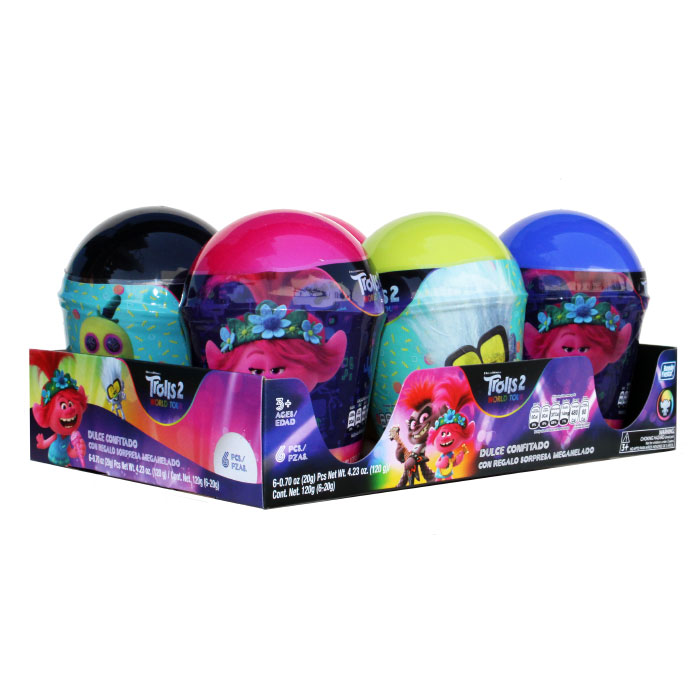 BONDY MEGA TROLLS2 JELLYBEAN 6CT