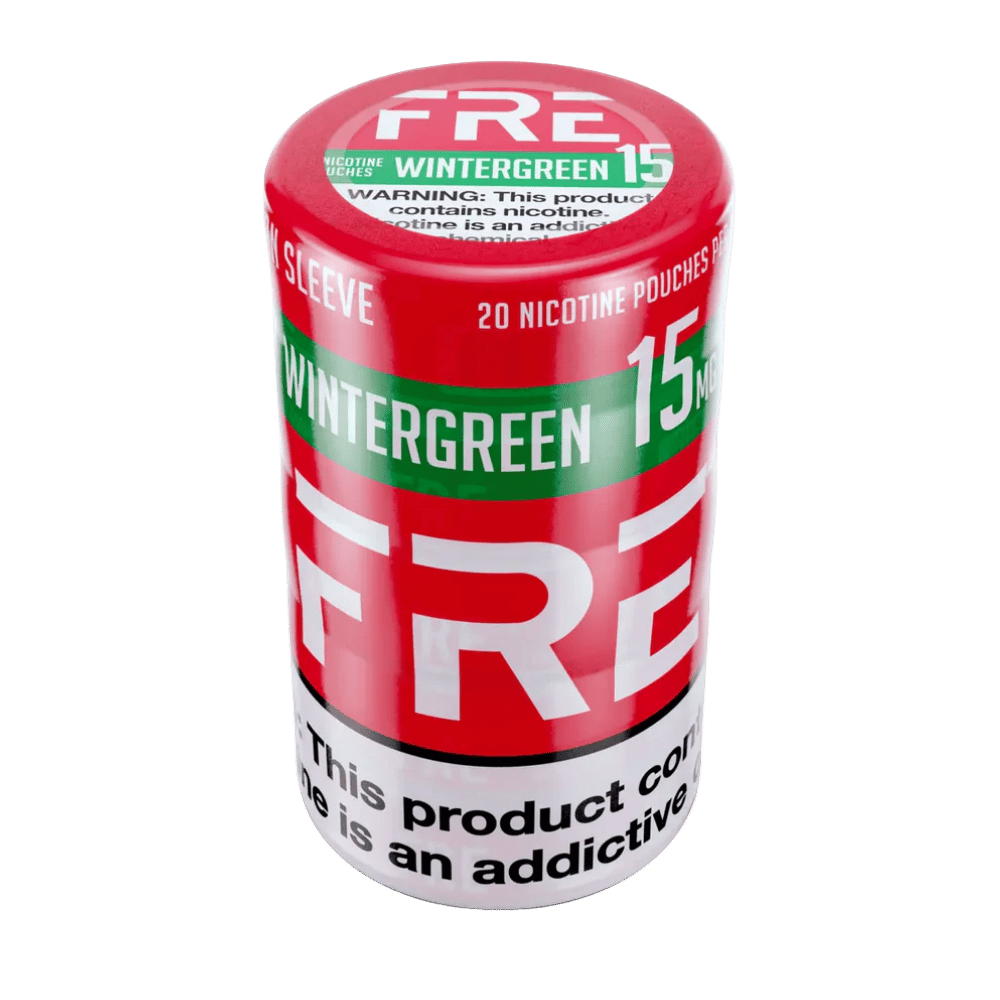 FRE POUCHES 15MG WINTERGREEN 5CT