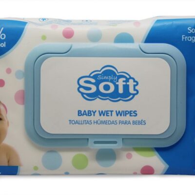 BABY WIPES SIMPLY SOFT BLUE 80CT